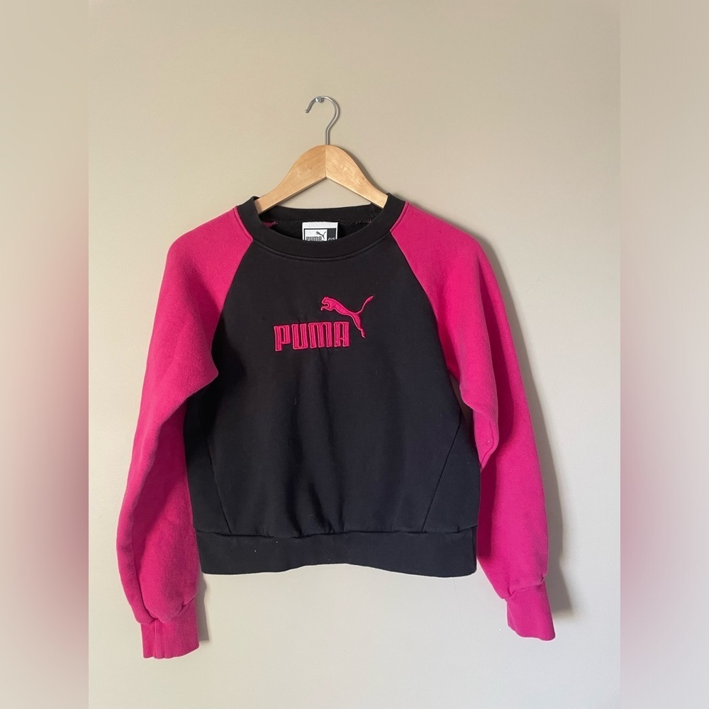 Puma Black and pink Crewneck Sweatshirt size Small